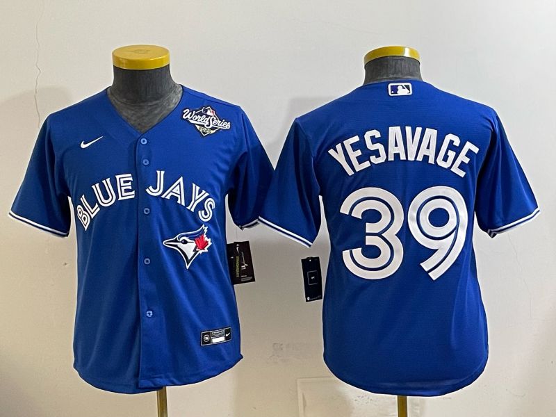 Youth 2025 Toronto Blue Jays #39 Yesavage blue Game Nike MLB Jersey style 003